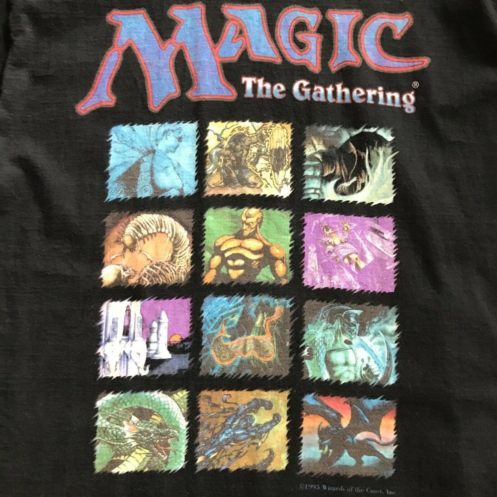 Vintage 1995 Liquid Blue Magic The Gathering T-Shirt Size XL - Picture 2 of 5